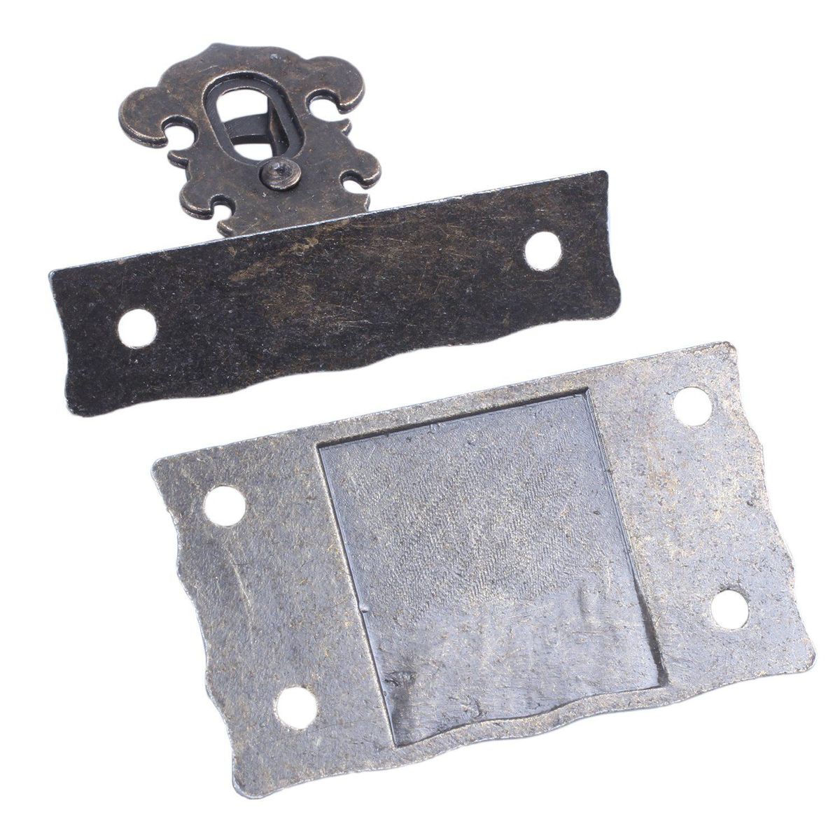 Wood Case Chest Box Rectangle Clasp Closure Hasp Latches