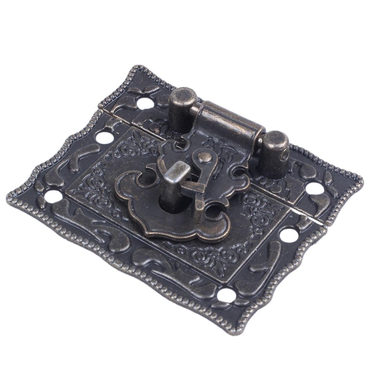 Wood Case Chest Box Rectangle Clasp Closure Hasp Latches