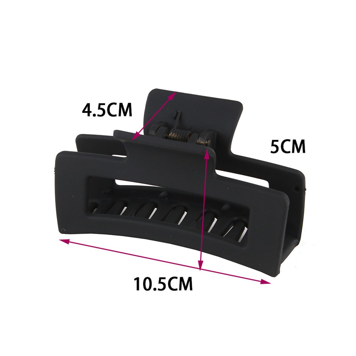 8Pcs Plastic Matte Hair Claws Hair Clips Combination Set - F