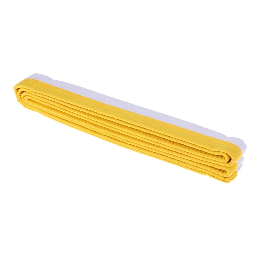Taekwondo Belt Karate Martial Arts Aikido White And Yellow