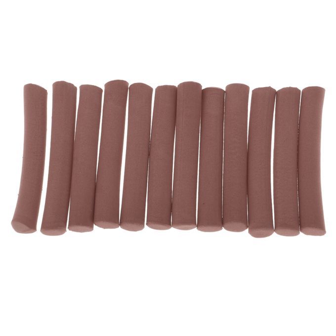 12PCS Carp  Foam Stick Cylinder Float Making Fly Tying Brown