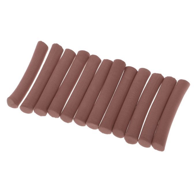12PCS Carp  Foam Stick Cylinder Float Making Fly Tying Brown