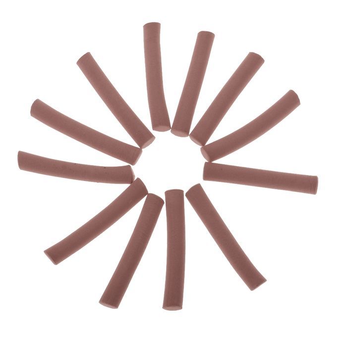 12PCS Carp  Foam Stick Cylinder Float Making Fly Tying Brown