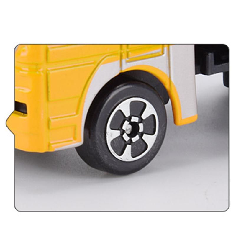 2Pcs 1:64 simu lation Engineering Car Model Toy Car Inertial