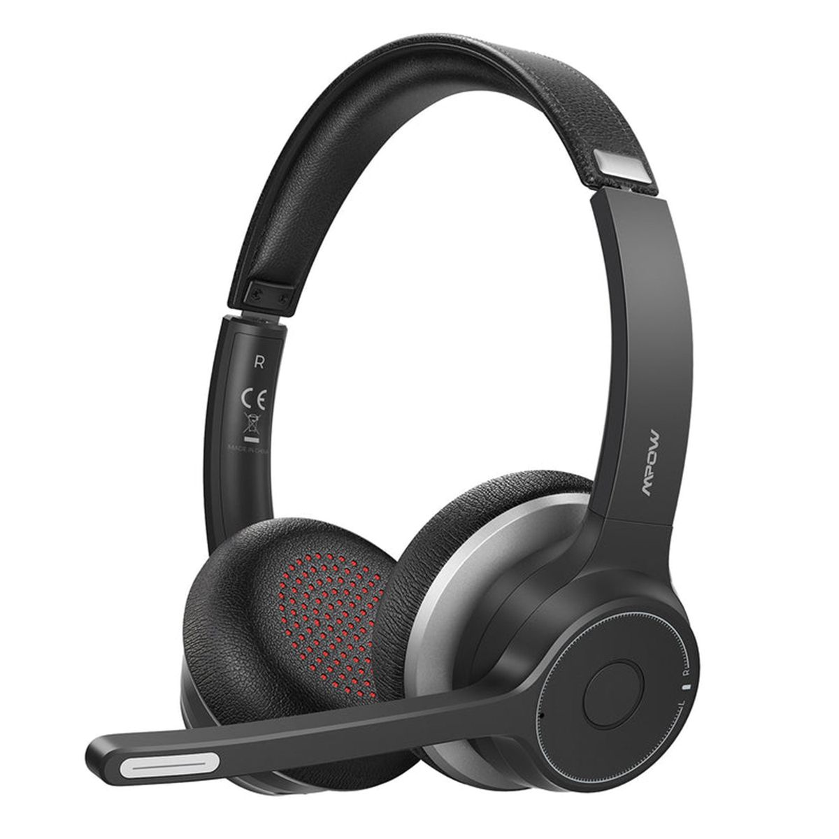 HC5 Bluetooth Headset With Microphone (Black & Silver)