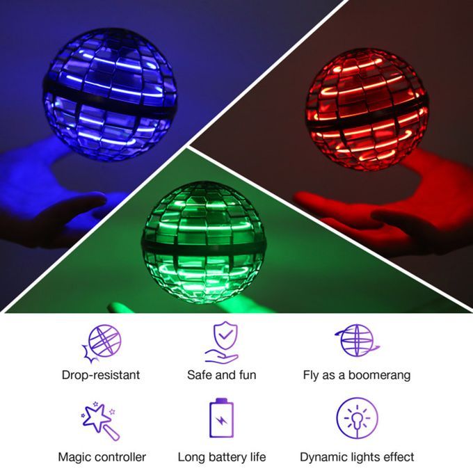 Flynova Pro Flying Ball Boomerang Spinner Dynamic RGB