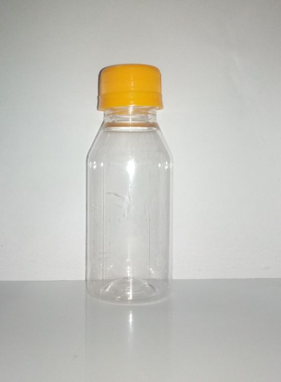 50PCs Of 100ml Plastic Bottles With Yellow Screwed Cap