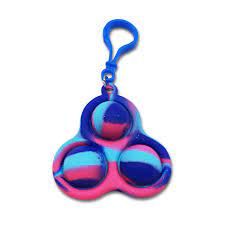 Triple Pop Push Poppers Key Chain