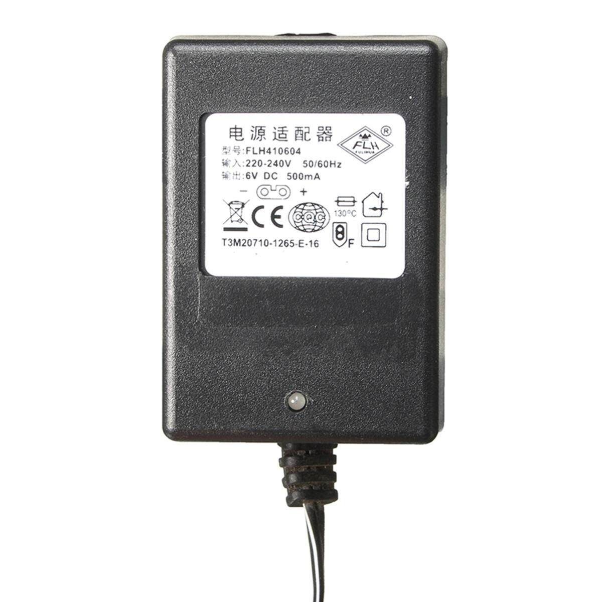 6V 500mA Charger Adapter For Kids ATV Quad Ride On Cars Motorcycle