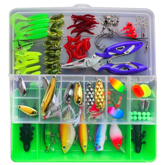 101 Pieces Of Fishing Bait Lure Set