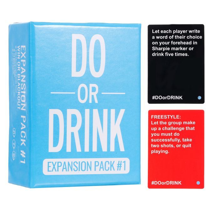 Do Or Drink Expansion Pack #1 Game Cards Win Or Blackout