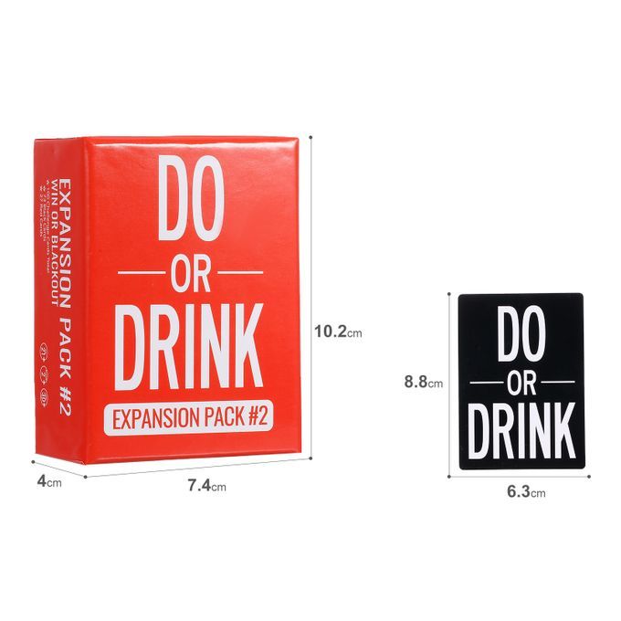Do Or Drink Expansion Pack #1 Game Cards Win Or Blackout