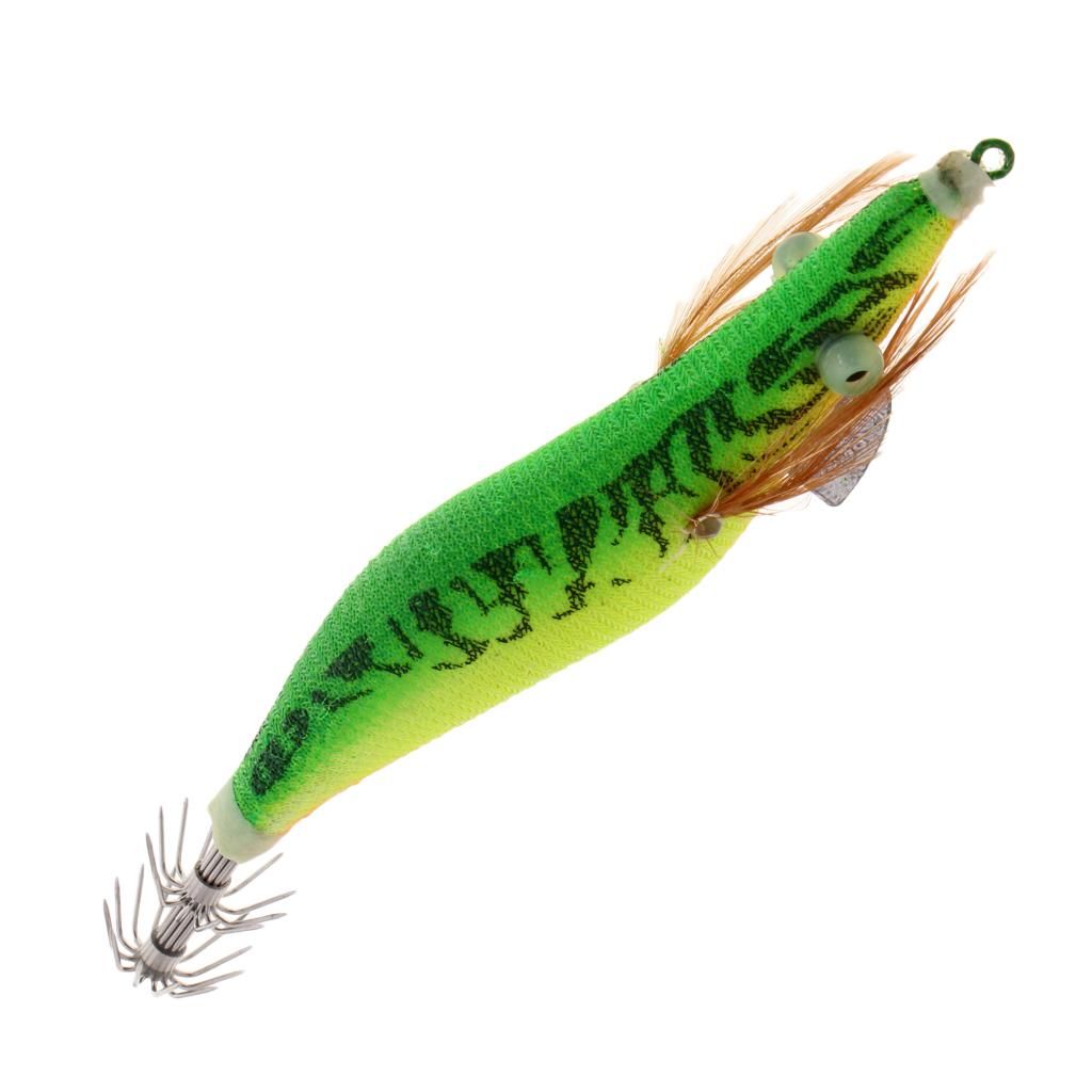Squid Jigs Size 3.0# Saltwater   Shrimp Big 3D Color A