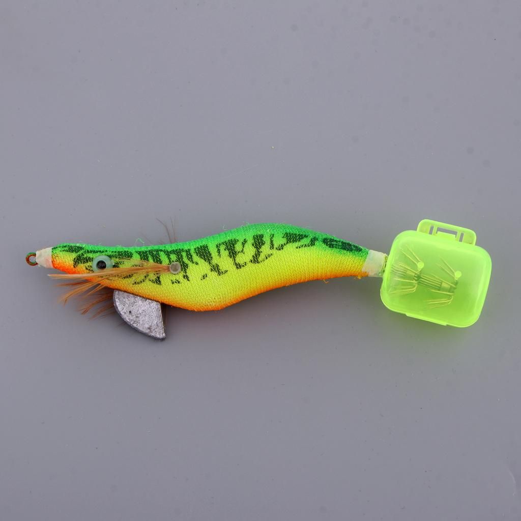 Squid Jigs Size 3.0# Saltwater   Shrimp Big 3D Color A