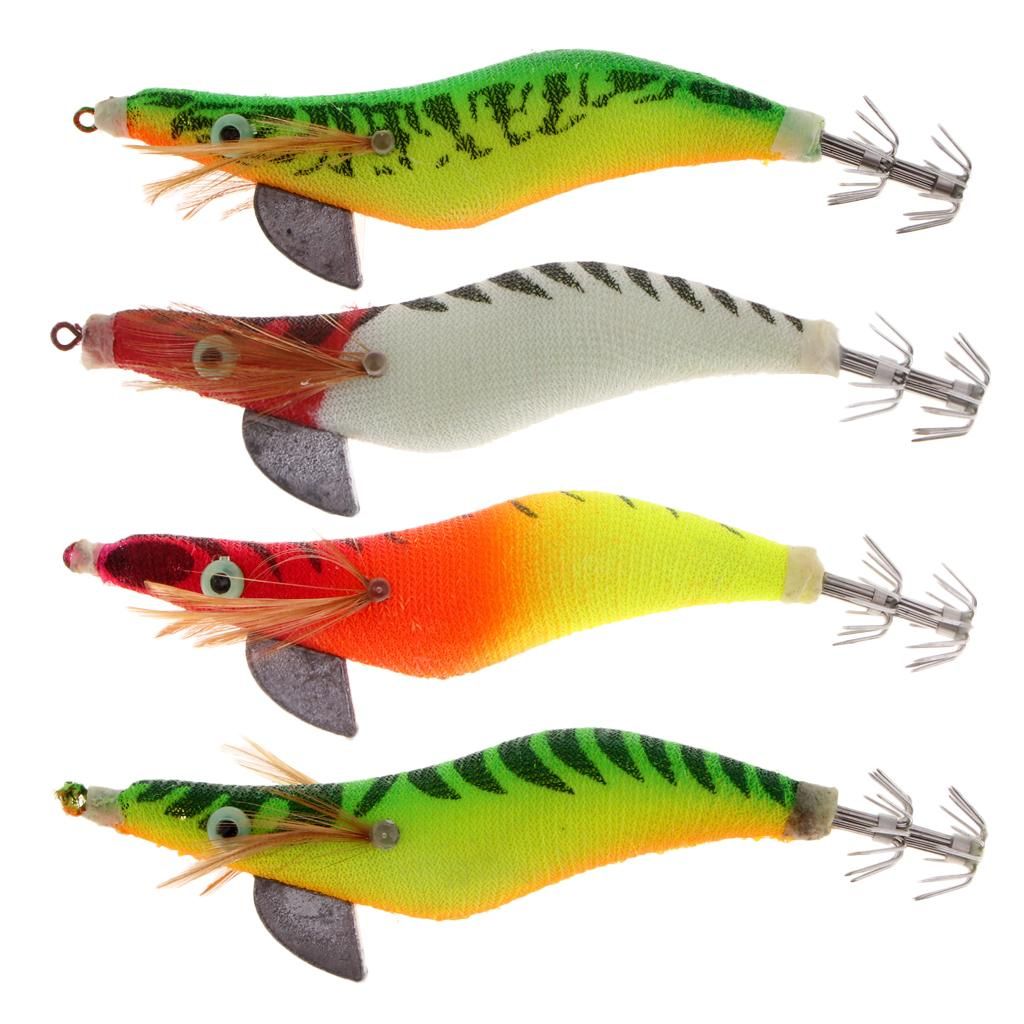 Squid Jigs Size 3.0# Saltwater   Shrimp Big 3D Color A