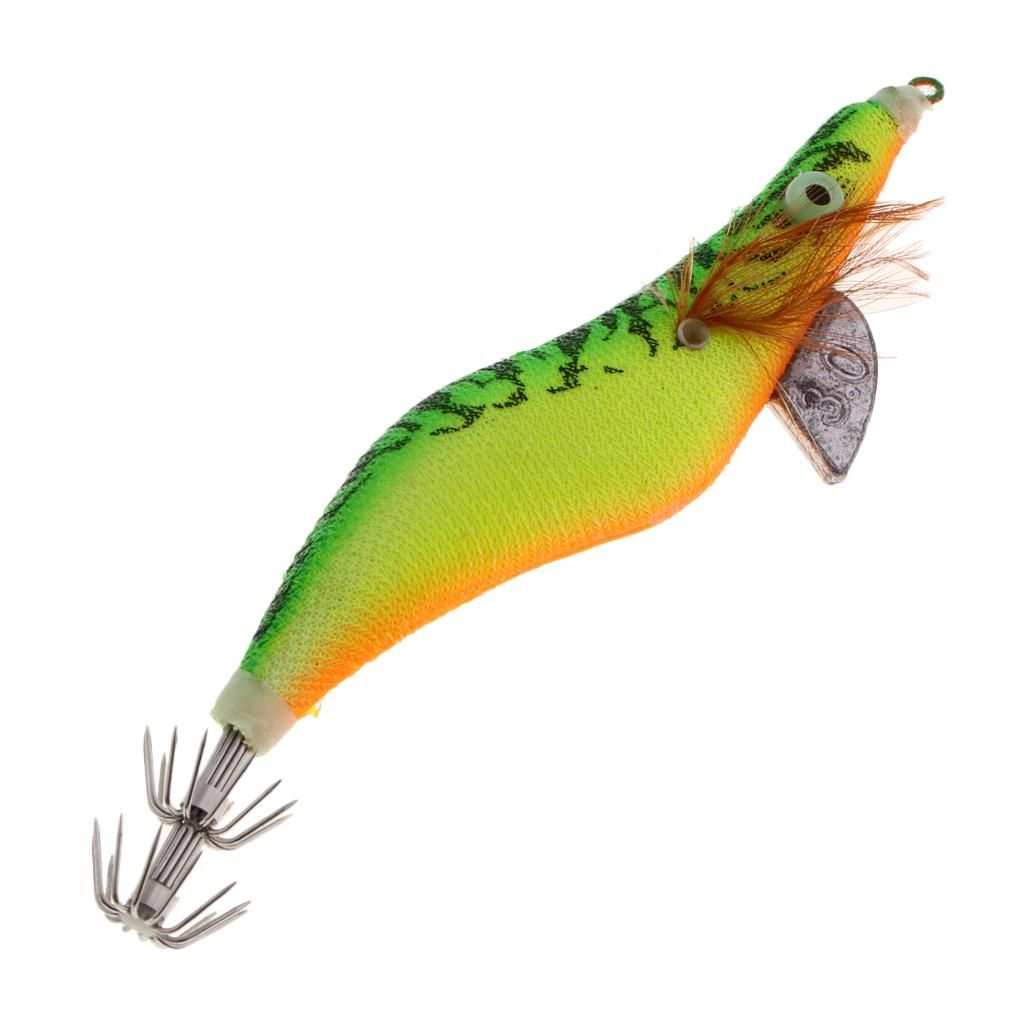 Squid Jigs Size 3.0# Saltwater   Shrimp Big 3D Color A