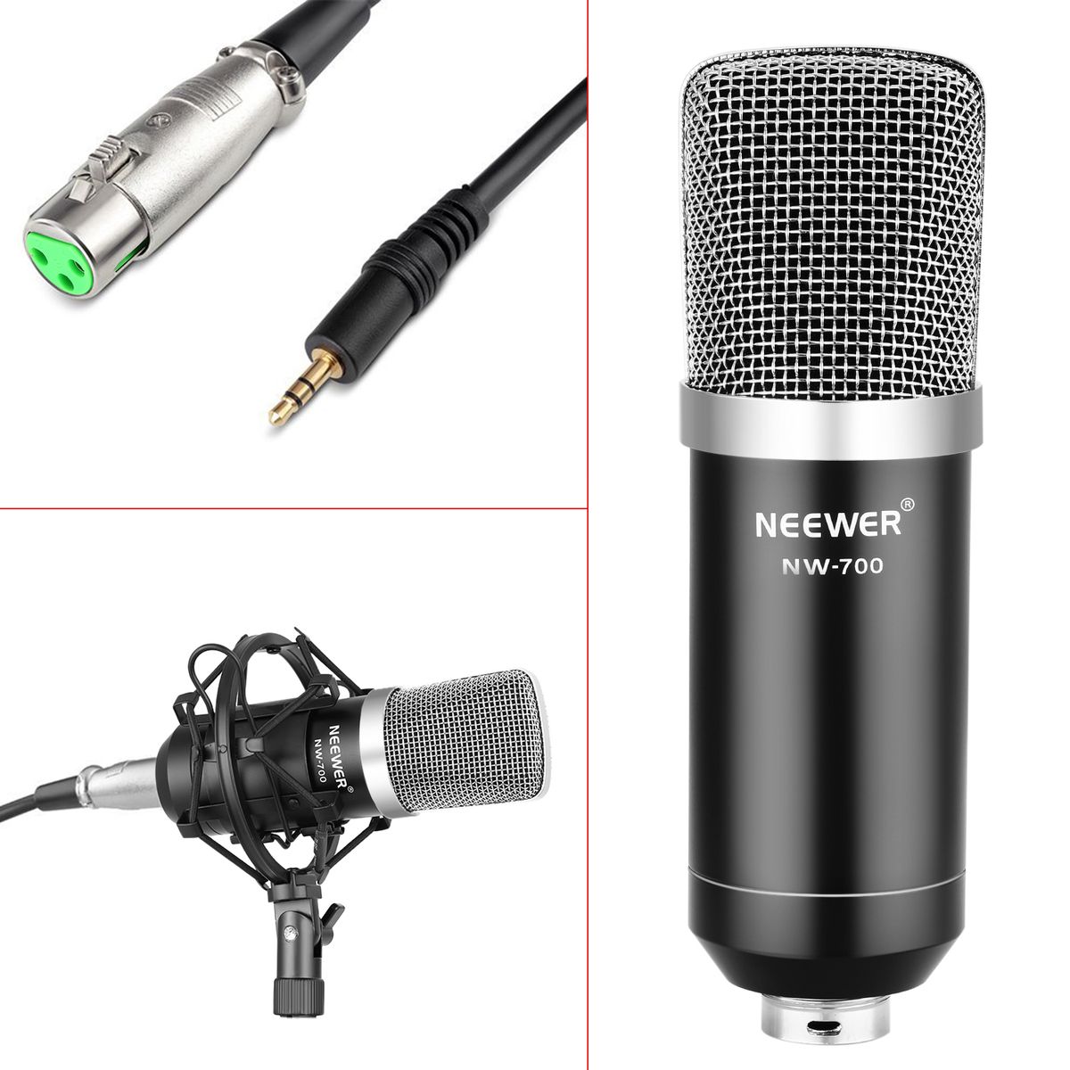 NW-700 Condenser Microphone Kit With Arm Stand, Shock Mount