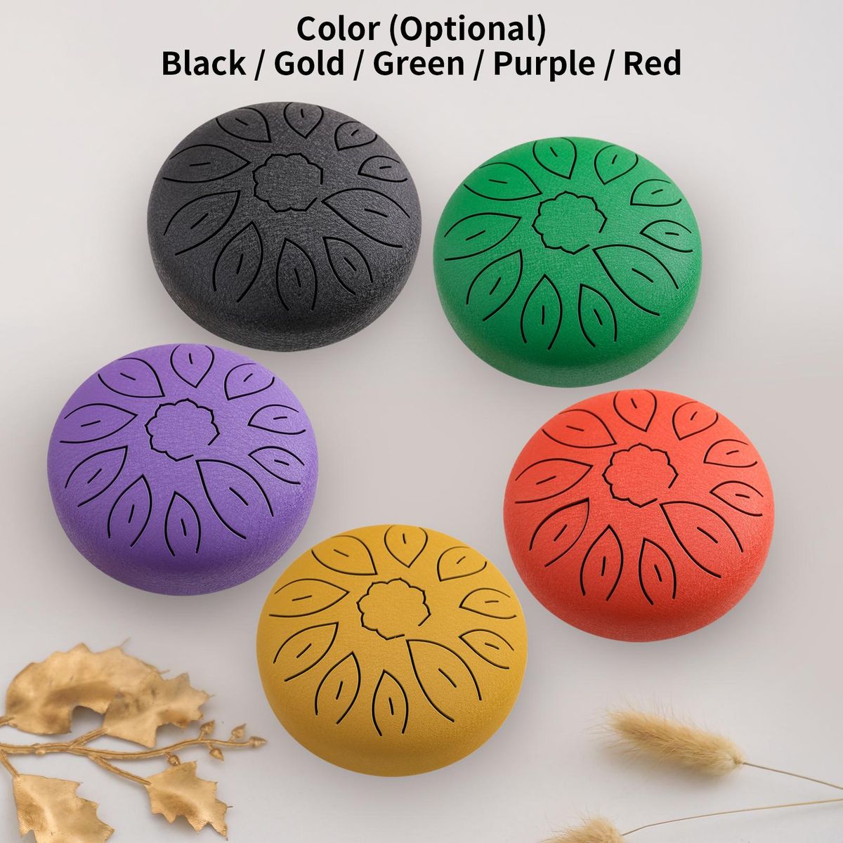 6-Inch Steel Tongue Drum 11 Notes Handpan Drum C Key with Drum Mallet Finger Picks Percussion Musical Instruments for Meditation Yoga