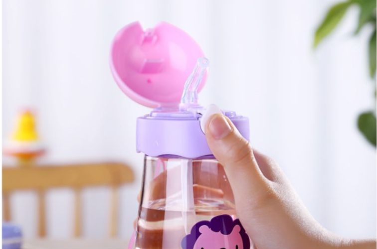 380ml Children Water Cup Environmental Health Baby Feeding Cup Cartoon Milk Juice Cups Gift For Kids Baby Water Bottle
