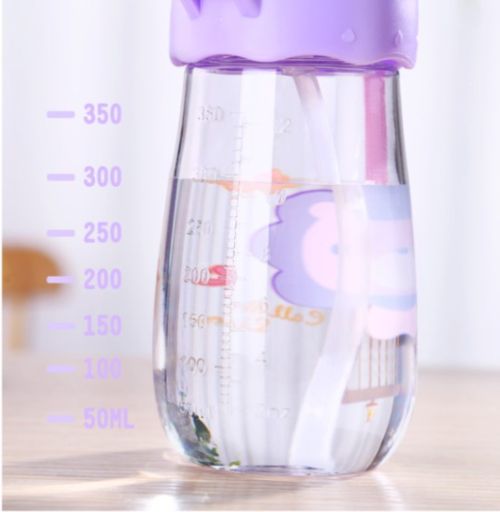 380ml Children Water Cup Environmental Health Baby Feeding Cup Cartoon Milk Juice Cups Gift For Kids Baby Water Bottle
