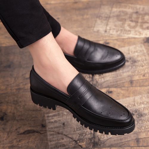 EUR Size 38-47 Fashion Carved Men Oxford Shoes British Style Luxury Business Office Shoes Men Black