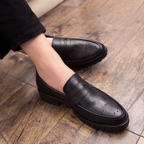EUR Size 38-47 Fashion Carved Men Oxford Shoes British Style Luxury Business Office Shoes Men Black
