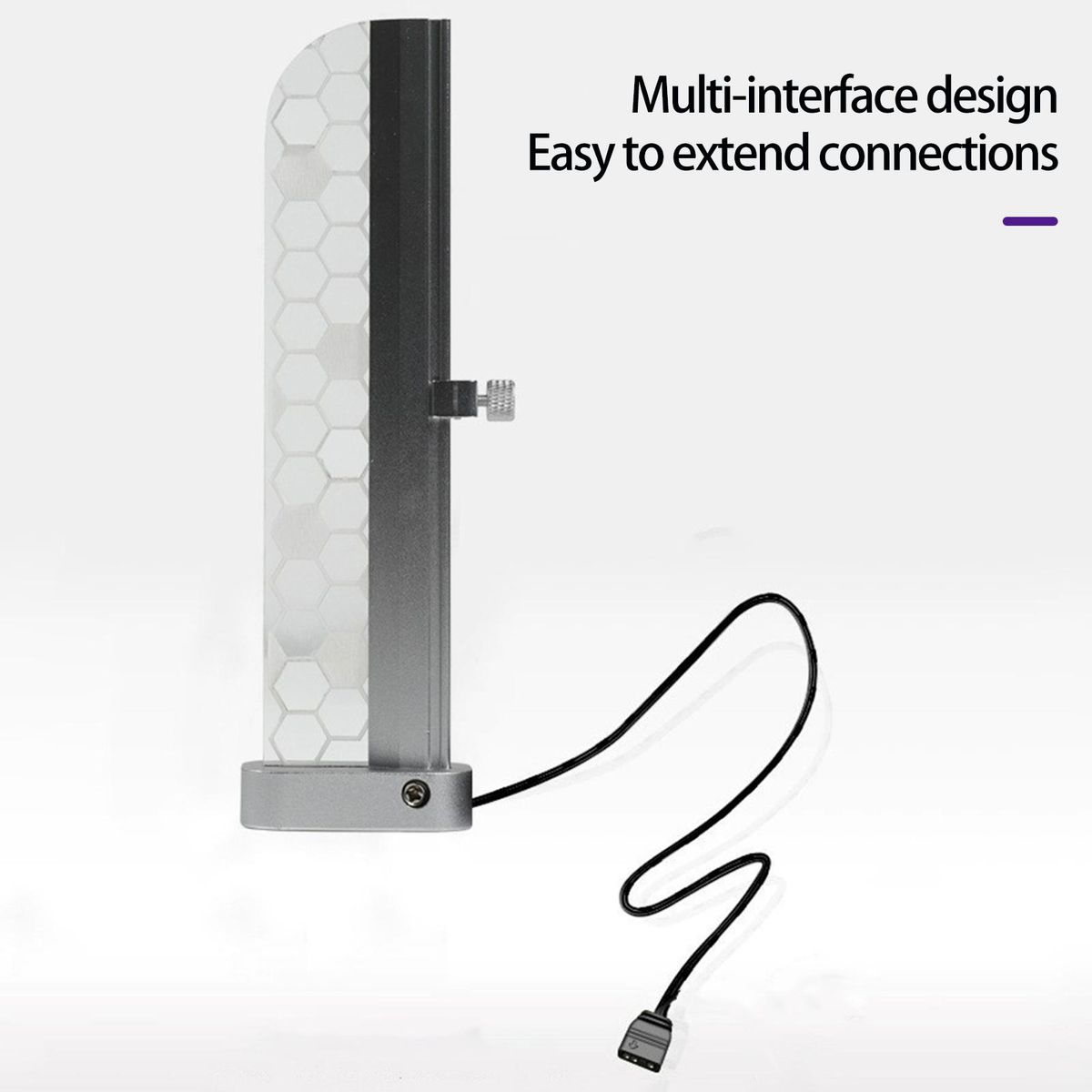 Video Card Support Stand Magnetic Computer Case Graphics Card Bracket Silver Gray
