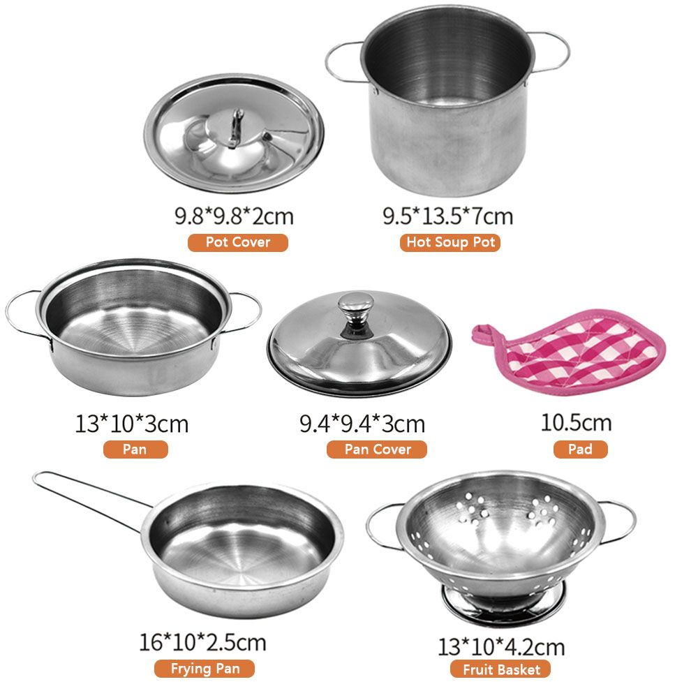 12 PCS Kitchen Set Pretend Play With Storage Bag Simulated