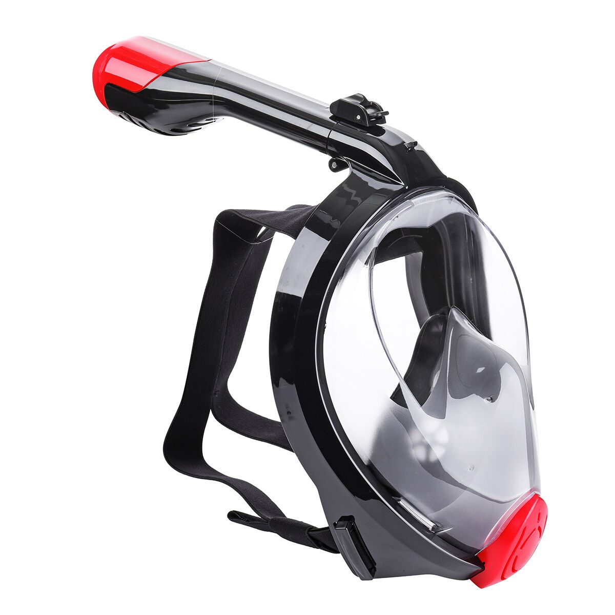 Full Face Snorkeling Underwater Anti Fog Swim Diving Scuba With Detachable Camera Holder Black-M