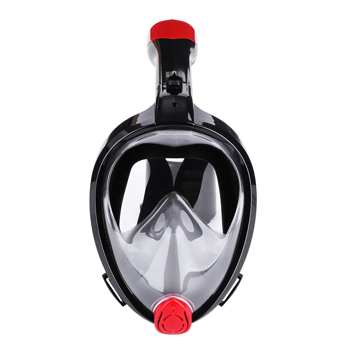 Full Face Snorkeling Underwater Anti Fog Swim Diving Scuba With Detachable Camera Holder Black-M