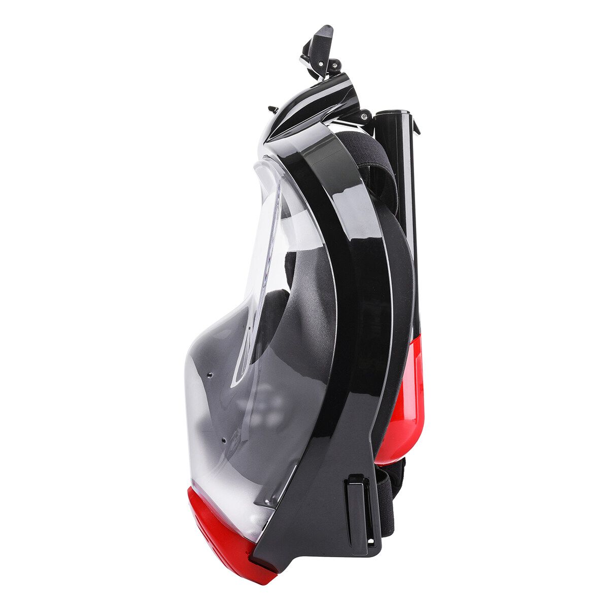 Full Face Snorkeling Underwater Anti Fog Swim Diving Scuba With Detachable Camera Holder Black-M