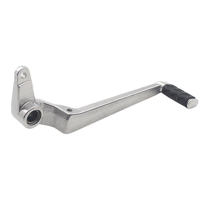1pcs Aluminium Motorcycle Rear Brake Lever Rest Pedal Rod Silver