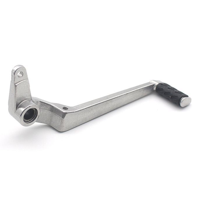 1pcs Aluminium Motorcycle Rear Brake Lever Rest Pedal Rod Silver