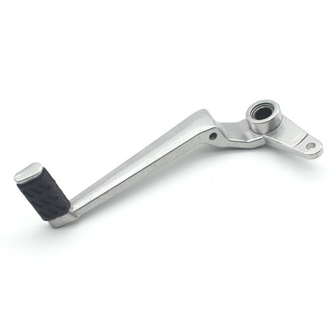 1pcs Aluminium Motorcycle Rear Brake Lever Rest Pedal Rod Silver