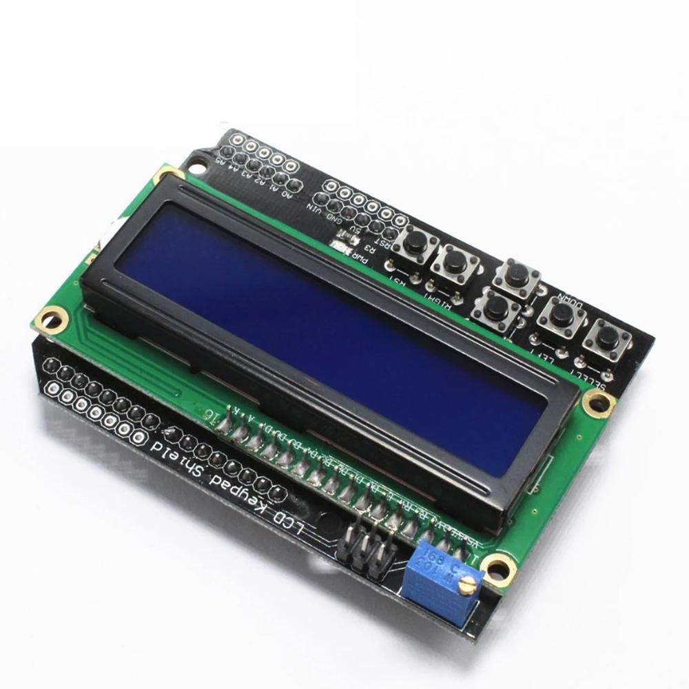 LCD Keypad Shield LCD1602 LCD 1602 Module Display for Arduino ATMEGA328 ATMEGA2560 for Raspberry Pi for UNO Blue Screen