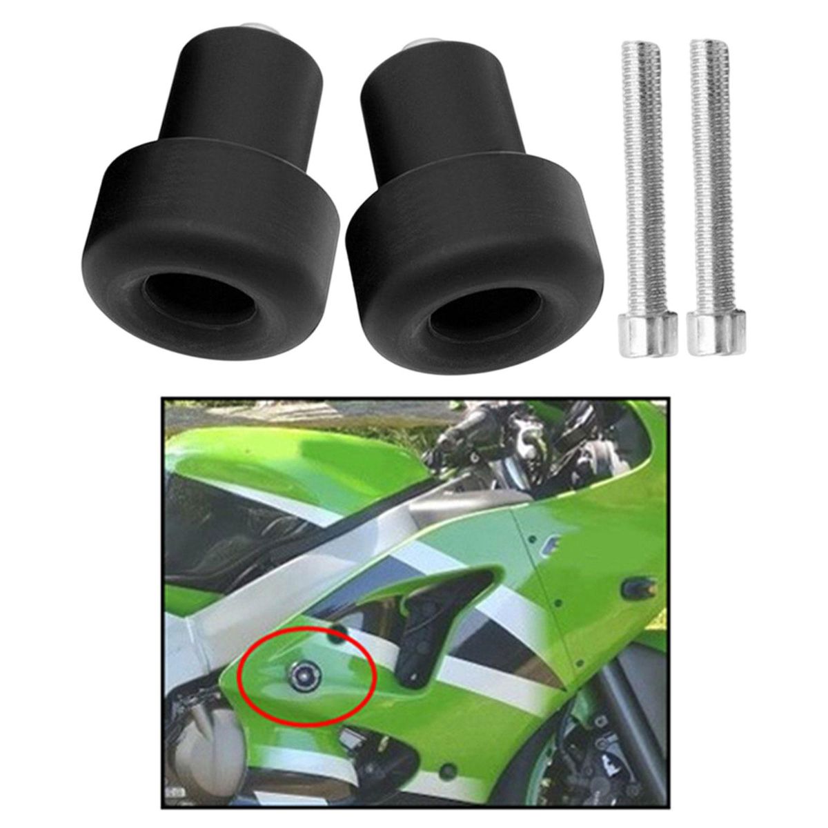 2 Pieces Frame Slider Crash Protector Direct Replaces