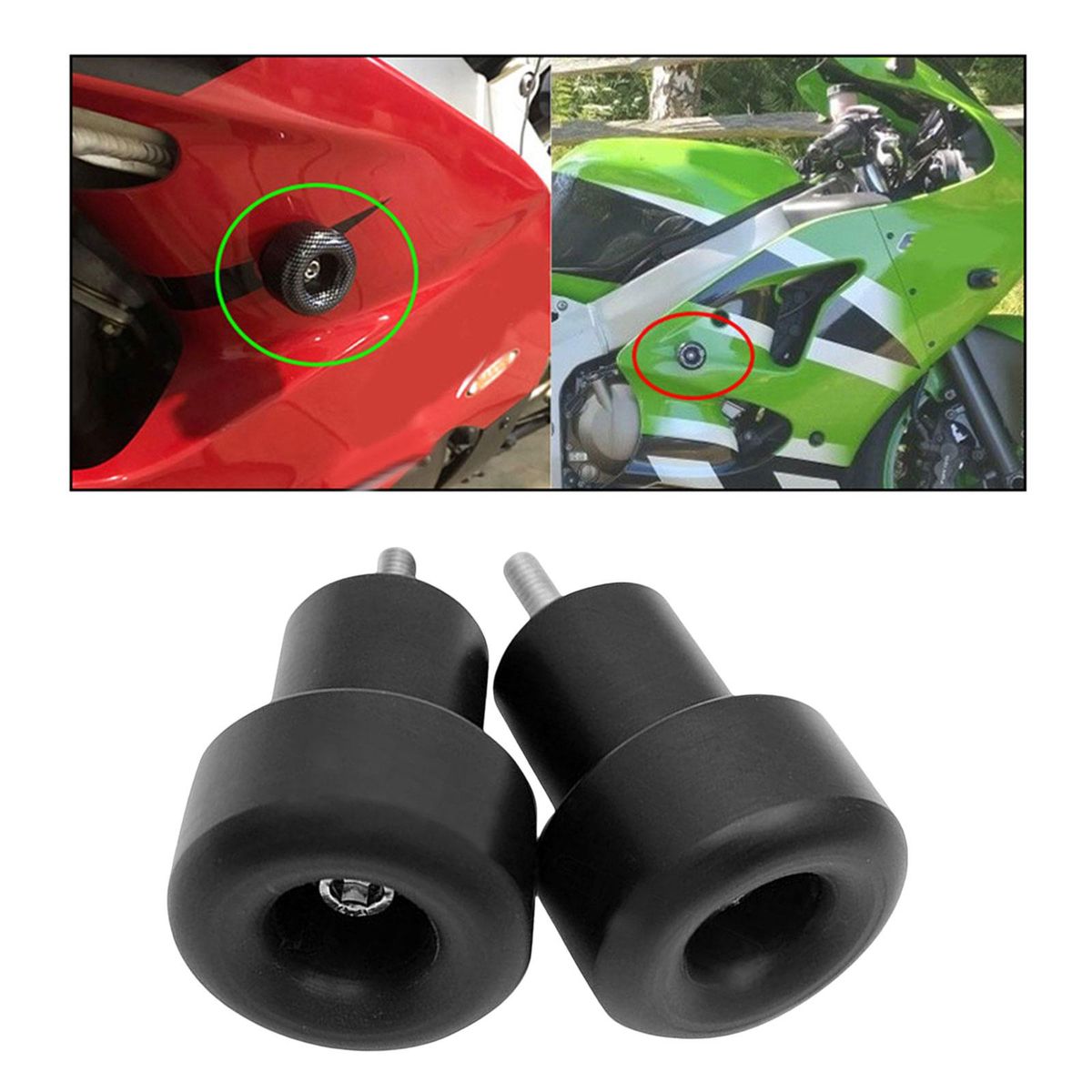 2 Pieces Frame Slider Crash Protector Direct Replaces