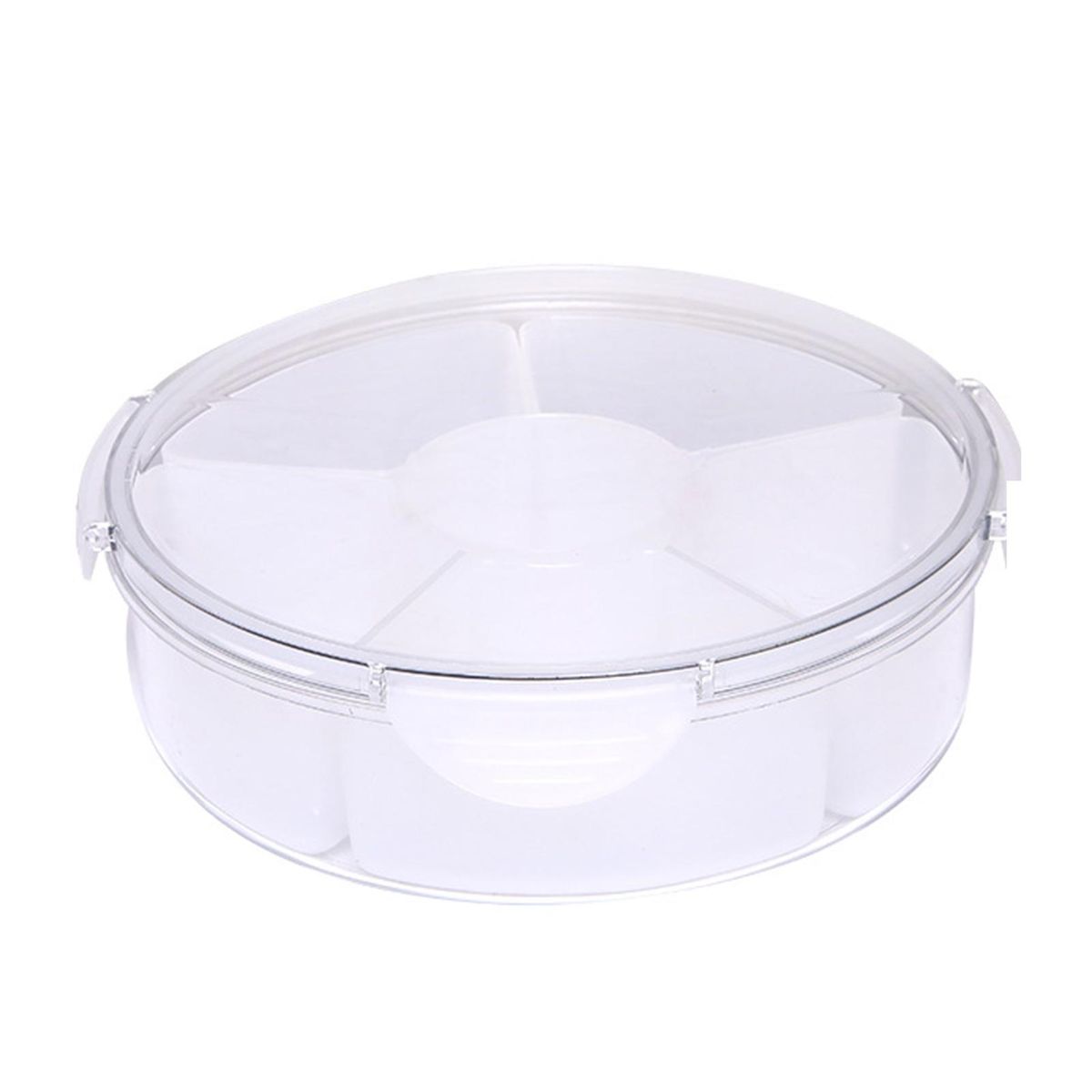 Fruit Tray with Compartments Versatile Veggie Tray 46 for Appetizers Transparent