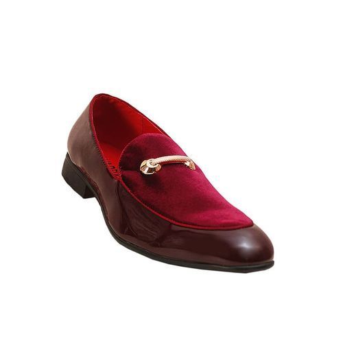 Mens Dress Shoes Office Patent SUEDE Wedding Shoes Burgundy Red