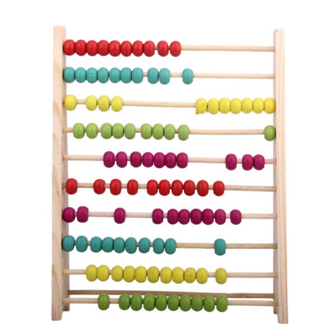 Vintage Kids Wooden Abacus Math Rning Teaching Tool Educational Toys