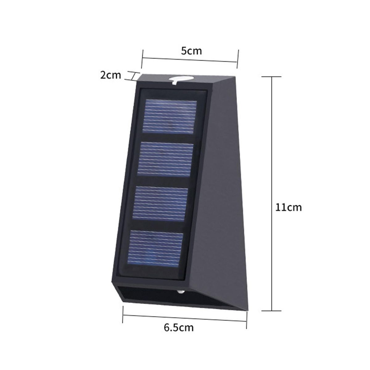 2Pcs Landscape Lights Solar-Powered Lamps Landscape Up Down Lights Warm White