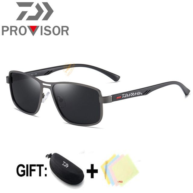 New Daiwa Fishing Glasses Retro Square Frame Men39