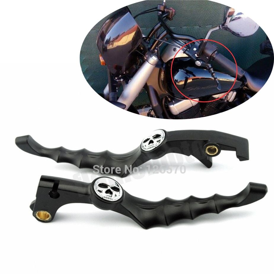 Motorcycle Skull Skeleton Brake Clutch Lever For Honda 1300