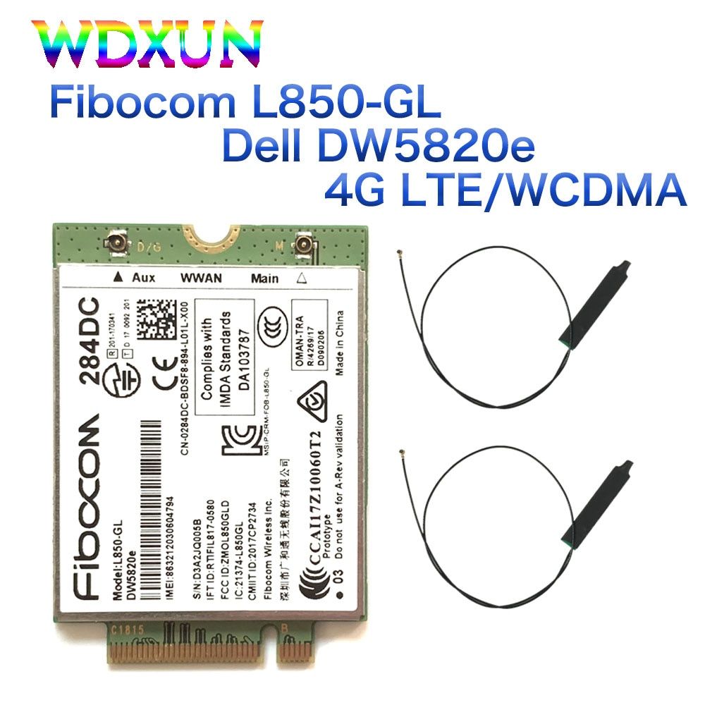 DW5820e Fibocom L850-GL LTE/WCDMA 4G WWAN Card Module 0284DC 284DC For DELL