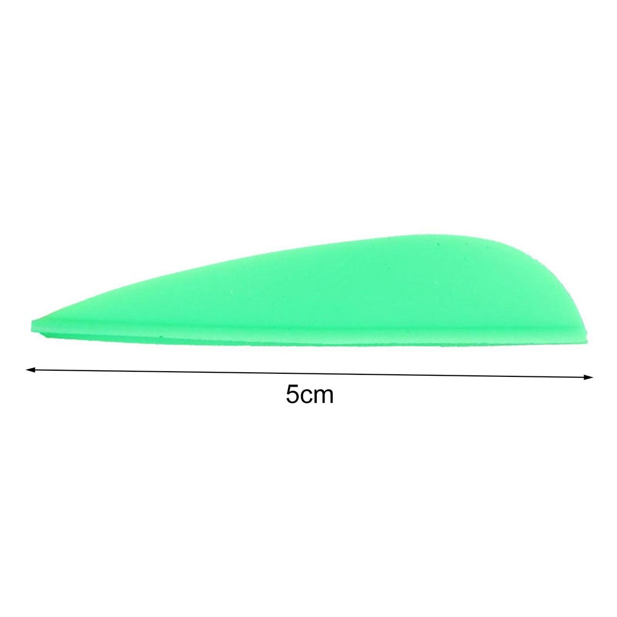 10Pcs Rubber Drop Feather Drop Shape Archery Feather Green
