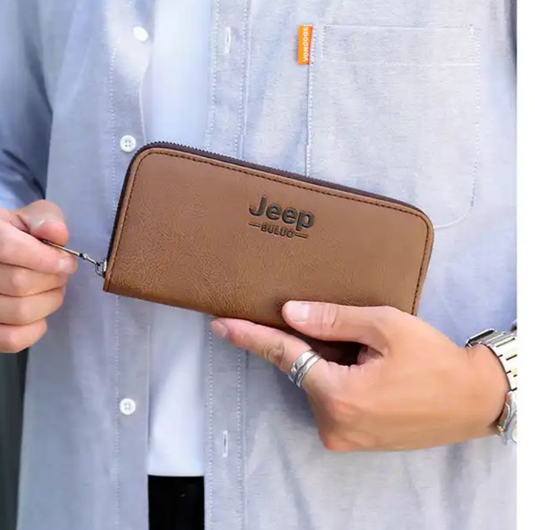 New Design Waterproof Brown Leather Wallet