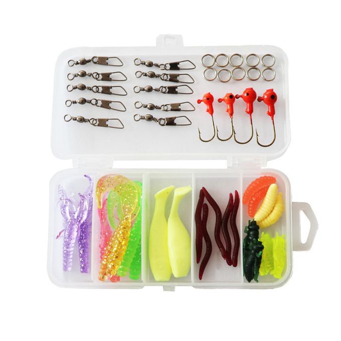 Folable  Rod And Reel Combos For Kids Children,  Black