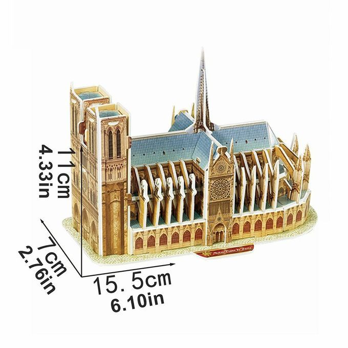 Wo D Ar Hite Ture 3D Three-Dimensional Puzzle Edu Ational Toys  Hildren Puzzle Diy Model  Reative Kids & Adults Gift-multi Olor-Leaning Tower Of Pisa