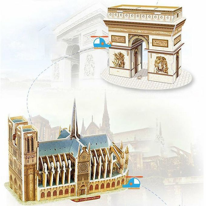 Wo D Ar Hite Ture 3D Three-Dimensional Puzzle Edu Ational Toys  Hildren Puzzle Diy Model  Reative Kids & Adults Gift-multi Olor-Leaning Tower Of Pisa