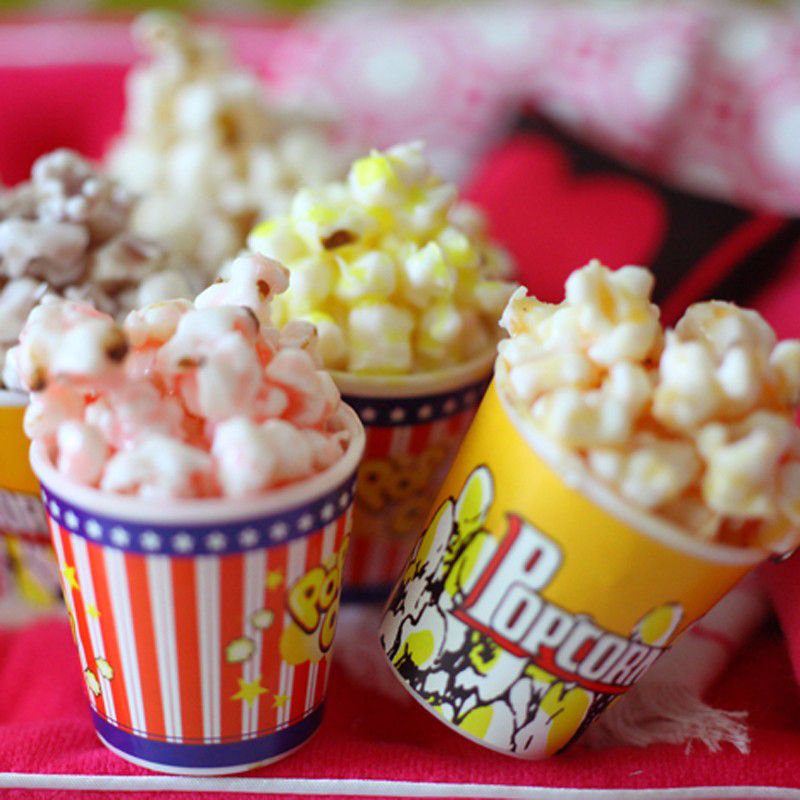 2pcs Dollhouse Miniature Food Popcorn Pretend Puffed Rice